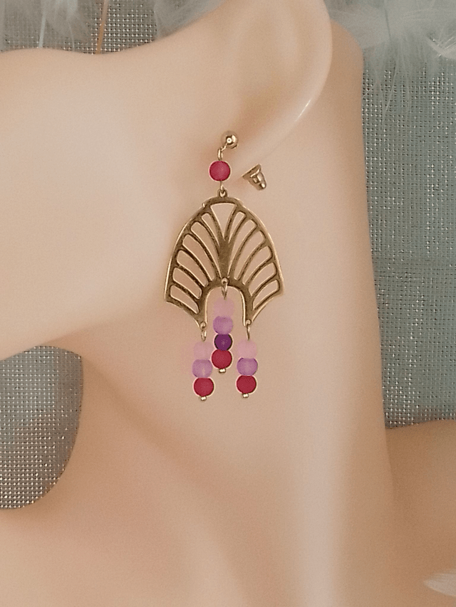 Boucles d'oreilles - ROSEA