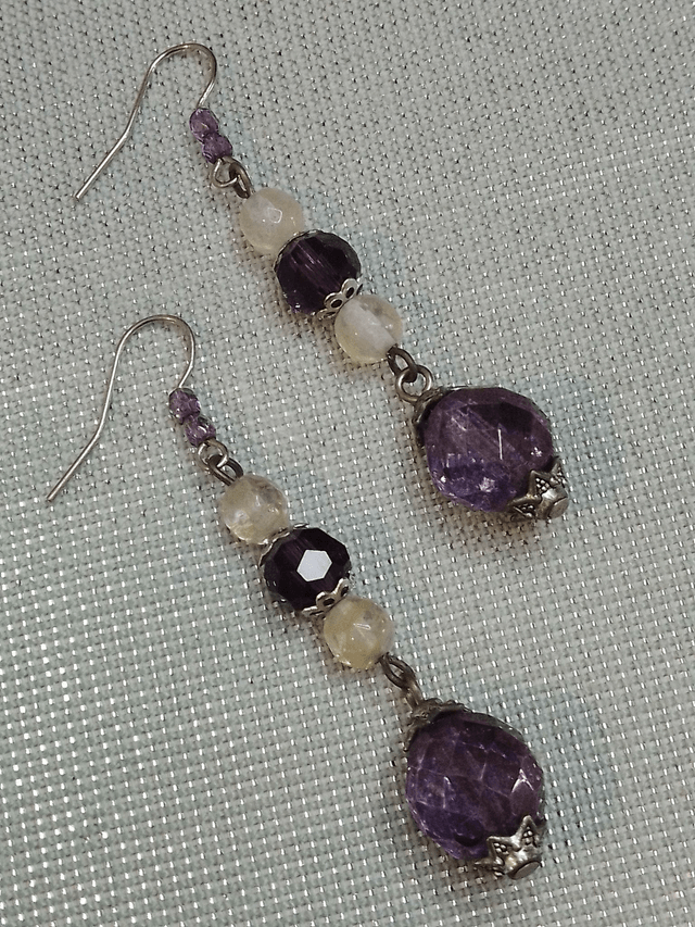 Boucles d'oreilles - VIOLLETTE
