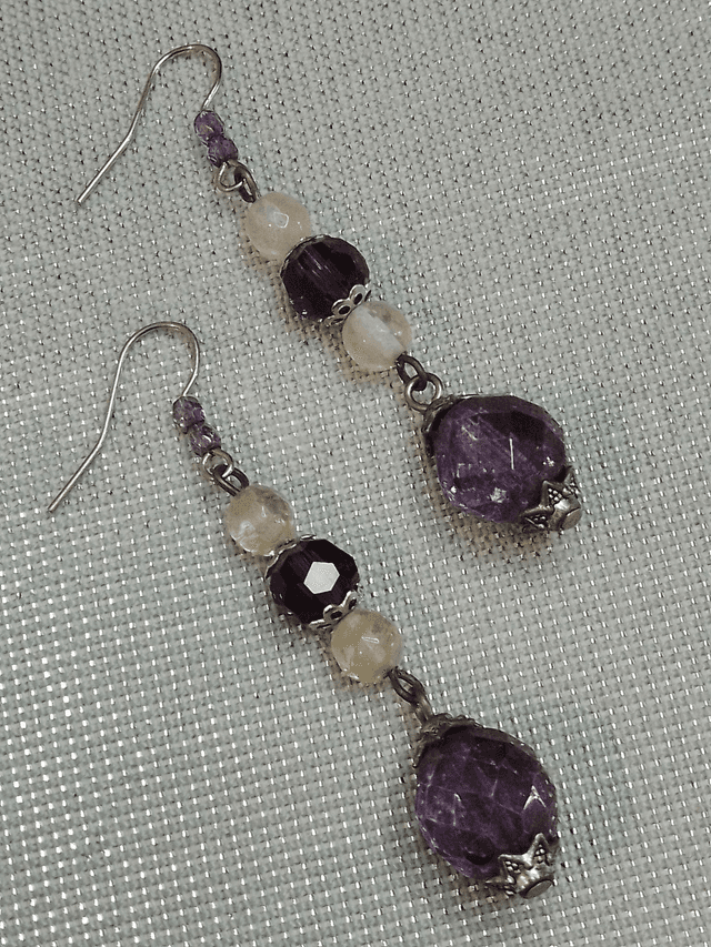 Boucles d&#039;oreilles - VIOLLETTE